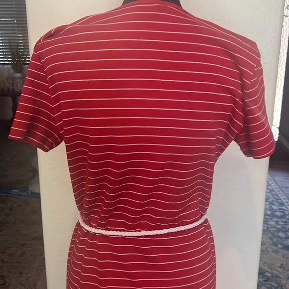 JG Hook size Small red striped nautical maxi dress - Picture 6 of 8